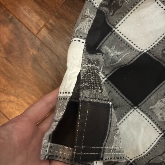 Blair vintage Black and White Cat Button Down Shirt - Picture 4 of 6